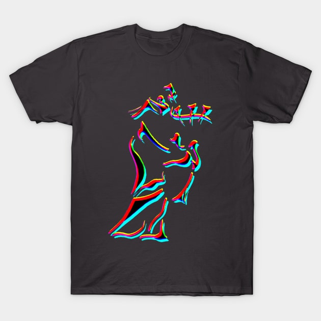 Psychedelic Bagpiper T-Shirt by Lonely_Busker89